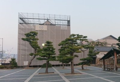 改装中の高松城月見櫓