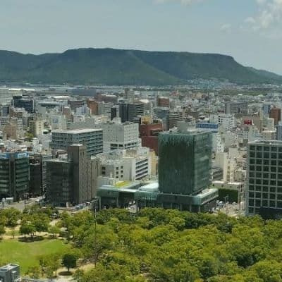 高松のモダニズム建築の一つ百十四銀行