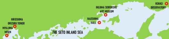 三分一博志の建築場所分布図