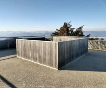 弥山展望台屋上