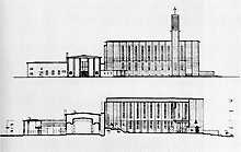 世界記念平和聖堂の井上一典　建築図案