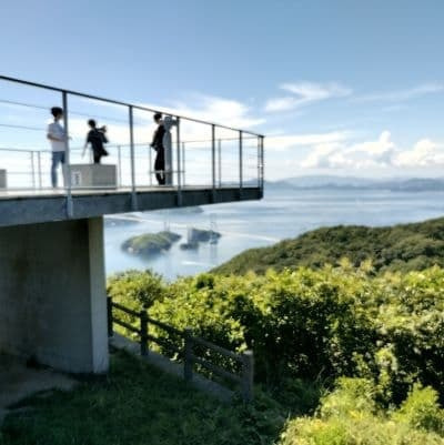 建築家隈研吾による亀老山展望台