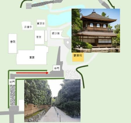 銀閣寺マップ