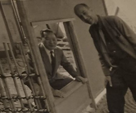 金子知事とイサム・ノグチ