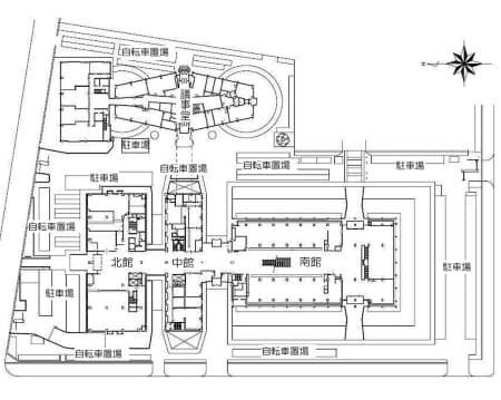 尼崎市庁舎平面図