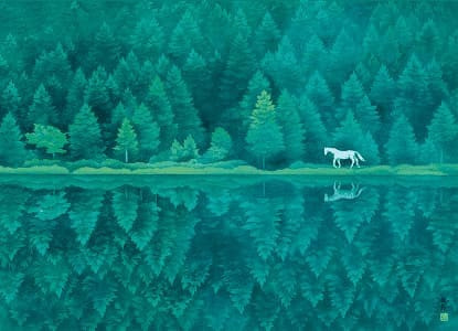 東山魁夷「緑響く」