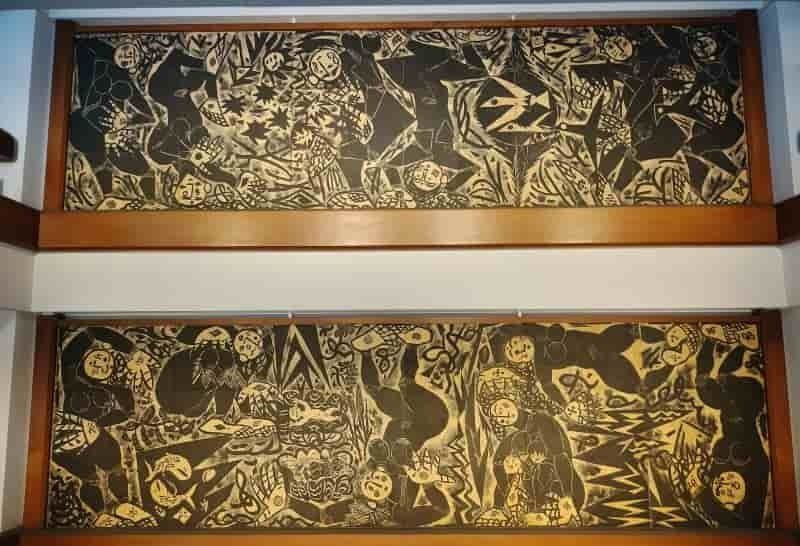 棟方志功の大板壁画
