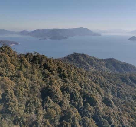弥山山頂からの風景