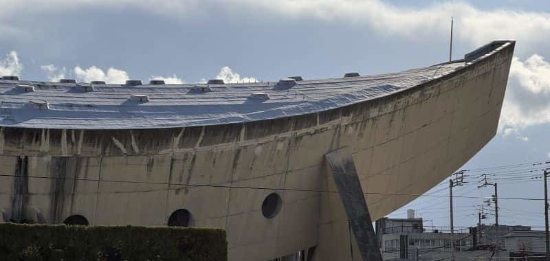 建築家丹下健三が設計した旧香川県立体育館