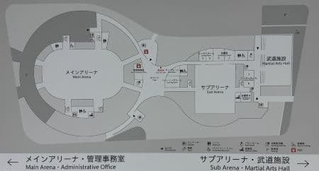 アリーナの地図