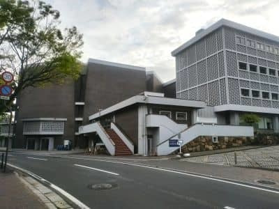 岡山市民会館と山陽放送会館