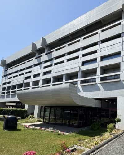 瀬戸内の名建築の一つ建築家丹下健三による旧倉敷市庁舎